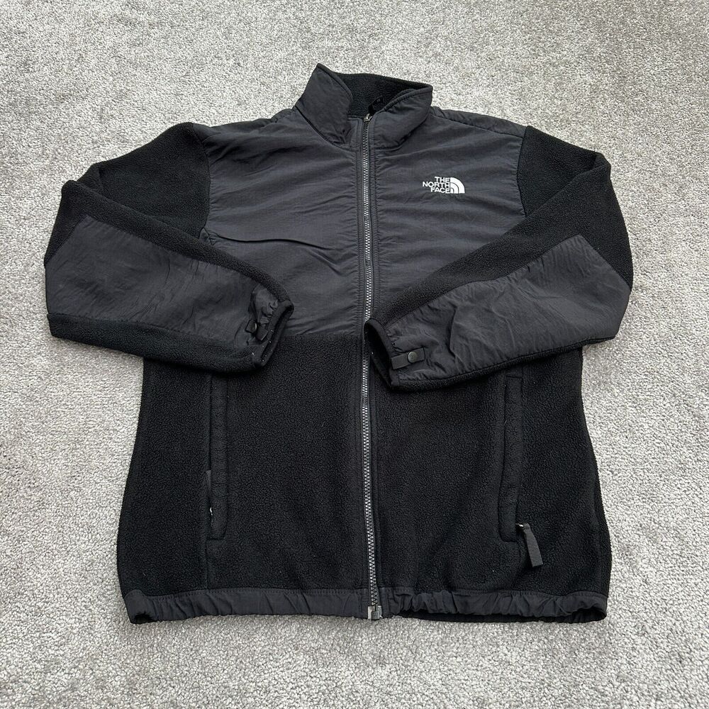 The North Face Denali Polartec Fleece Jacket Kids Girls XL Black Hiking Outdoor